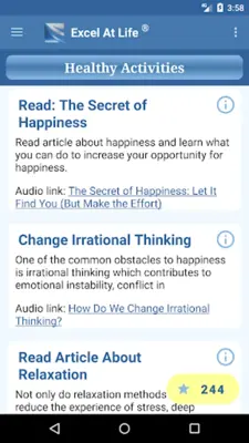 Cognitive Diary CBT Self-Help android App screenshot 11